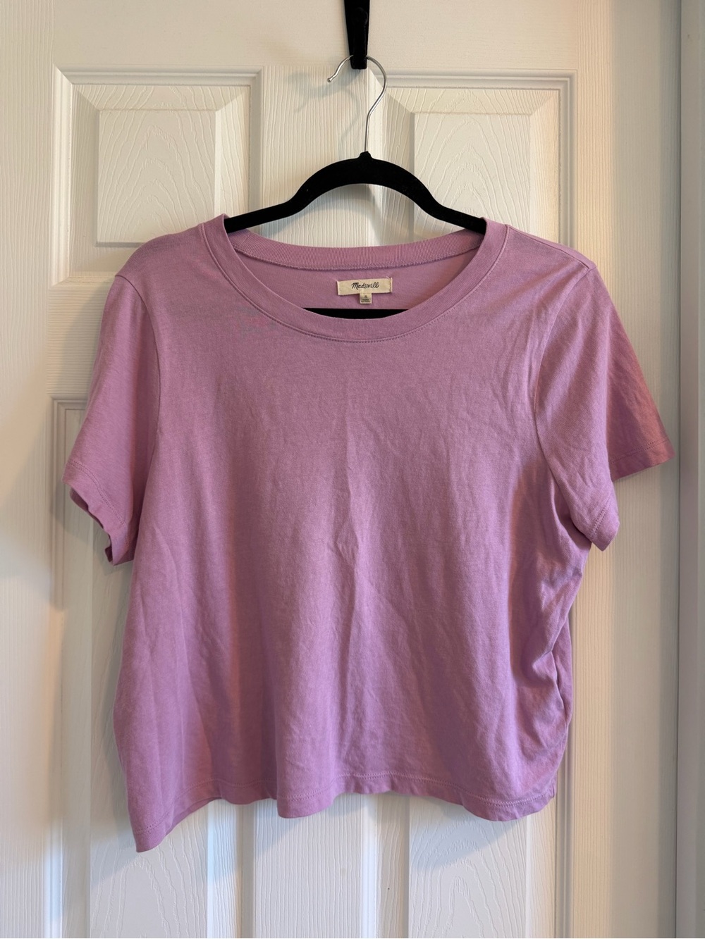 Madewell Lavender Short Sleeve Crewneck Tee